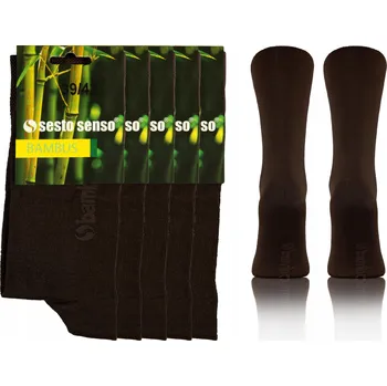 Pánské ponožky Sesto Senso Ponožky hnědé, velikost 43-46