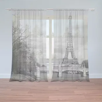 Záclona Sablio Záclony Eiffelova věž 5: 2ks 150x250cm