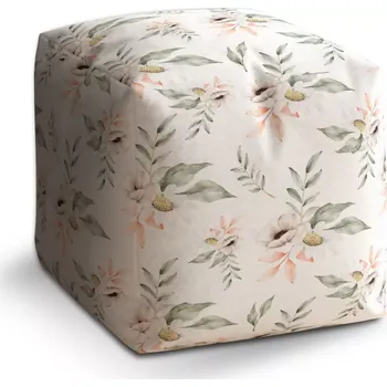 Taburet Sablio Taburet Cube Luční romance: 40x40x40 cm