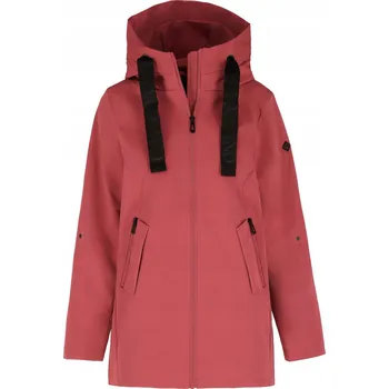 Dámský kabát DÁMSKÝ KRÁTKÝ HNĚDÝ KABÁT VOLNÉHO STŘIHU VOLCANO J-TWIGGY S