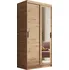Šatní skříň ADRK Hailey šatní zrcadlová skříň posuvná 100 cm dub artisan