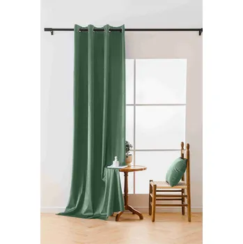 Závěs Mentolový zatemňovací závěs VELVET 140x250 cm Zavěšení: Kovové kroužky