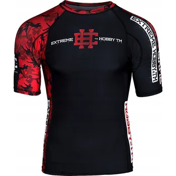 Podprsenka Extreme Hobby Rashguard Krátký Rukáv Red Warrior M