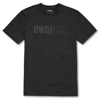 Pánské tílko triko THIRTYTWO Double S/S BLACK/CHARCOAL velikost oblečení L