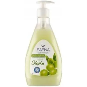 Mýdlo Tekuté mýdlo Safina Oliwka 400 ml s lanolinem a glycerinem dávkovač