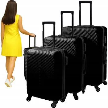 Trizand Sada pevných kufrů ABS, cestovní sada 3 kufrů, 208 l