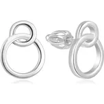 Beneto Minimalistické stříbrné náušnice AGUP1425S na šroubek