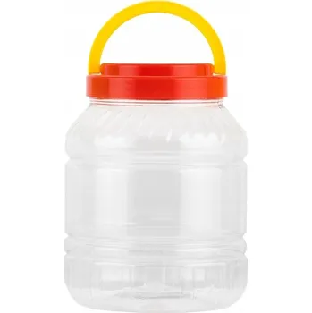 Zavařovací Sklenice plastová průhledný 1,5 L pro skladování produktů Pet 4447