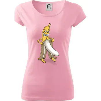 Dámské tričko Úchylný banán (Hana-creative) - Dámské triko Pure - XS ( Růžová )