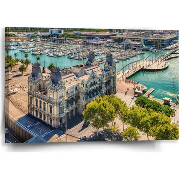 Obraz Sablio Obraz Barcelona Přístav - 60x40 cm