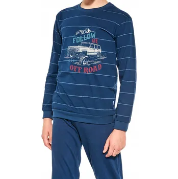 Chlapecké pyžamo Cornette pyžamo modré velikost 122