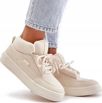 Dámské tenisky TENISKY SNĚHULE ZATEPLENÉ ŠNĚROVACÍ BIG STAR OO274A531 KRÉMOVÉ 41