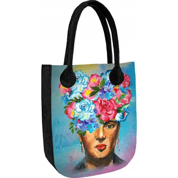 Bertoni shopper kabelka plst modrá