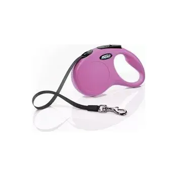 Vodítko pro psa Flexi Vodítko FLEXI Classic NEW S pásek 5m/15kg růžová