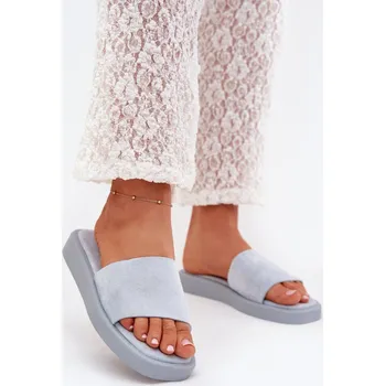 Dámské pantofle Pantofle na platformě z ekologického semiše pro ženy, 37 i240_215736_2:37