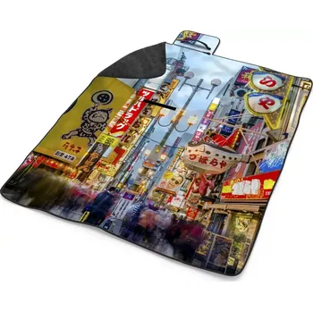 deka Sablio Plážová deka Noční ulička: 200x140 cm