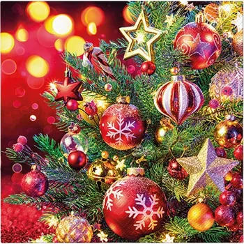 Papírový kapesník Paw Ubrousky PAW L 33x33cm Baubles And Stars 599143