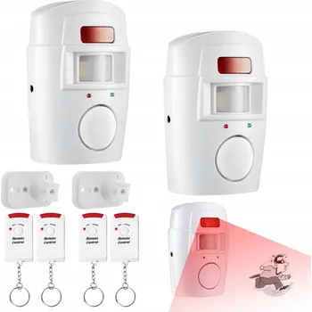 HLASITÝ Bezdrátový Alarm 105dB PRO DŮM A GARÁŽ, Detektor Pohybu, SIRÉNA