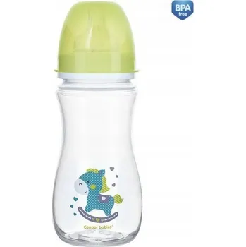 Kojenecká láhev Kojenecká láhev anti-colic Canpol Easystart s rychlým průtokem 300 ml 12+ 35/222_gre