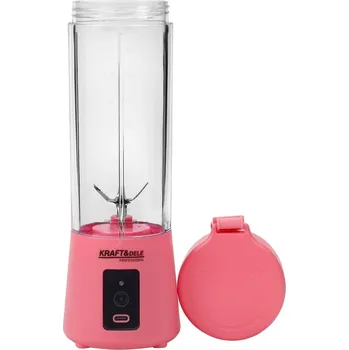 Přenosný akumulátorový mixér na smoothie a džusy 400ML USB-C Růžový