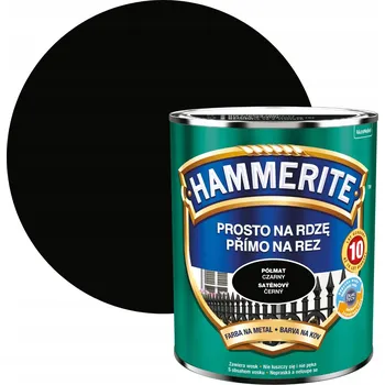barva na kov HAMMERITE Barva na rez 0,7 l černá polomatná