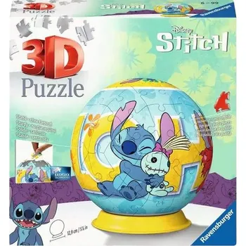 3D Puzzle Ravensburger Disney Stitch Koule - 72 dílků