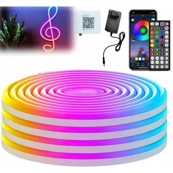LED osvětlení LED pásek RGB 5m VENKOVNÍ VODĚODOLNÝ IP65 LED diody 5050 24V SILNÝ BLUETOOTH
