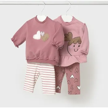 Dívčí 4 dílný legínový set růžový Mayoral 2710 Velikost: 12 měsíců (80 cm)