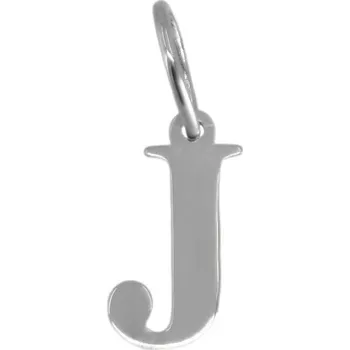 Přívěsek 3795 Zlatý přívěsek z bílého zlata tiskací písmeno J 0,17g