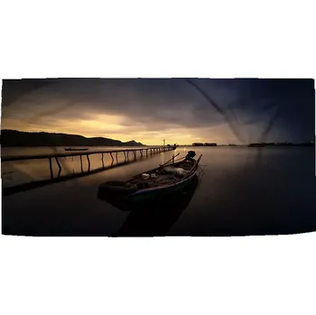 Ručník Sablio Ručník Loďka na jezeře 2 - 70x140 cm