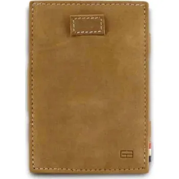 Kožená vysouvací peněženka na mince Cavare Vintage Garzini Camel Brown