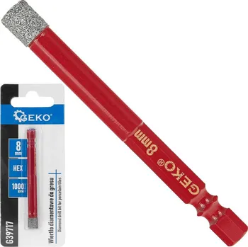 Vrták Diamantový vrták do gresu 8 mm, upnutie 6-HRAN, GEKO