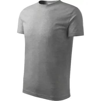 Basic tričko dětské tmavě šedý melír 122 cm/6 let