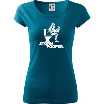 Dámské oblečení SW - Storm pooper - Dámské triko Pure - XL ( Petrolejová )