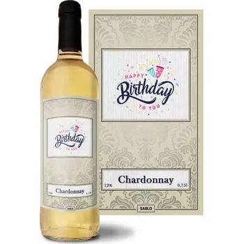 Víno Sablio Bílé víno Happy birthday to you 2: 0,75 l