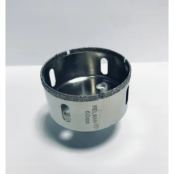 Vrták FELMAN Diamantová Korunkový Vrták na sklo, kameninu a keramiku 65 mm