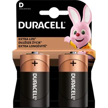 Článková baterie 2 x alkalická baterie Duracell LR20 D R20