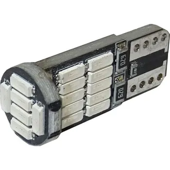 Autožárovka Žárovka LED T10 12V zelená, 26x LED4014