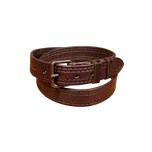 Zubíček Velmi silný kožený opasek - šíře 3 cm Varianta: zdobený basketem, Délka: 100 cm