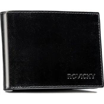 Peněženka ROVICKY velká pánská kožená peněženka horizontální RFID pravá kůže
