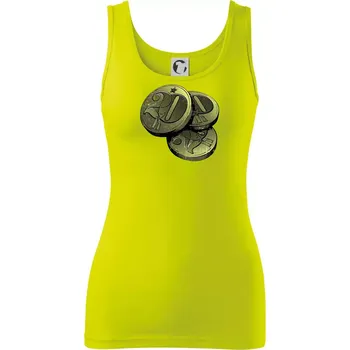 Dámské tričko Haléře pro šedesátníka - Dámské tílko - L ( Limetková )