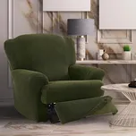Super strečové potahy NIAGARA zelená relaxační křeslo ( š. 70 - 90 cm) 75761304