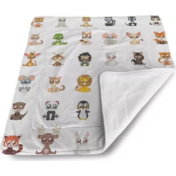 deka Sablio Deka pro miminko Zvířátka 4 - 80x100 cm