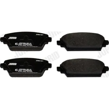Brzdová destička Sada brzdových destiček, kotoučová brzda JURID 572428J