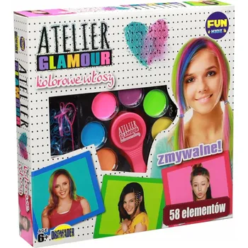 kreativní sada SADA NA MALOVÁNÍ VLASŮ PRO DĚTI ATELIER GLAMOUR