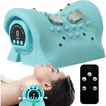 Masážní přístroj ELEKTRICKÝ MASÉR NA KRK PULSE MASÁŽNÍ PŘÍSTROJ NA KRČNÍ PÁTEŘ ELEKTROSTIMULÁTOR + DÁLKOVÉ OVLÁDÁNÍ