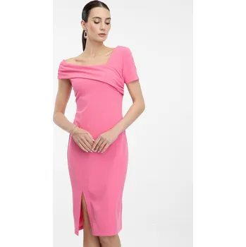 Oblečení a móda Orsay Dámské Růžové dámské šaty ke kolenům ORSAY Růžová 40 (2959556)
