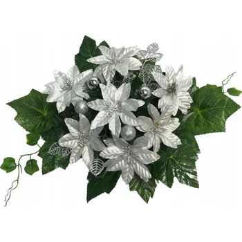 Vánoční dekorace Vánoční dekorace na hrob hřbitova Náhrobní vázanka Betlémská hvězda