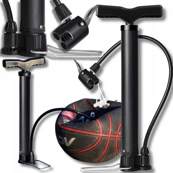 pumpička NOŽNÍ PUMPA NA KOLO 5v1 – VÝKONNÁ PUMPA NA KOLA, MÍČE A DALŠÍ