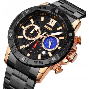 Hodinky Pánské hodinky SKMEI skm.192351a.mn náramkový chronograf s fázemi měsíce